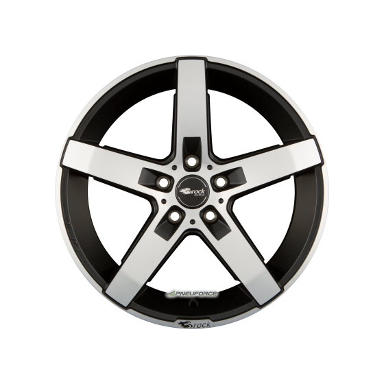 BROCK - B35 SCHWARZ MATT VOLL-POLIERT (SMVP) 7,5X17 LK:5/114,3 ET:45 ML:72,6